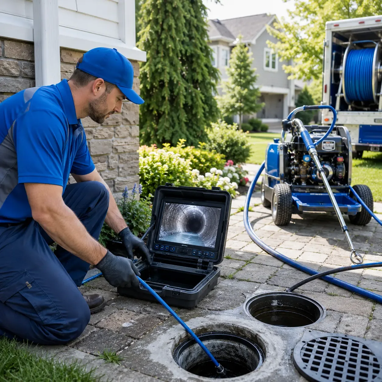 Outdoor drain cleaning professionals serving New Haven, IL
